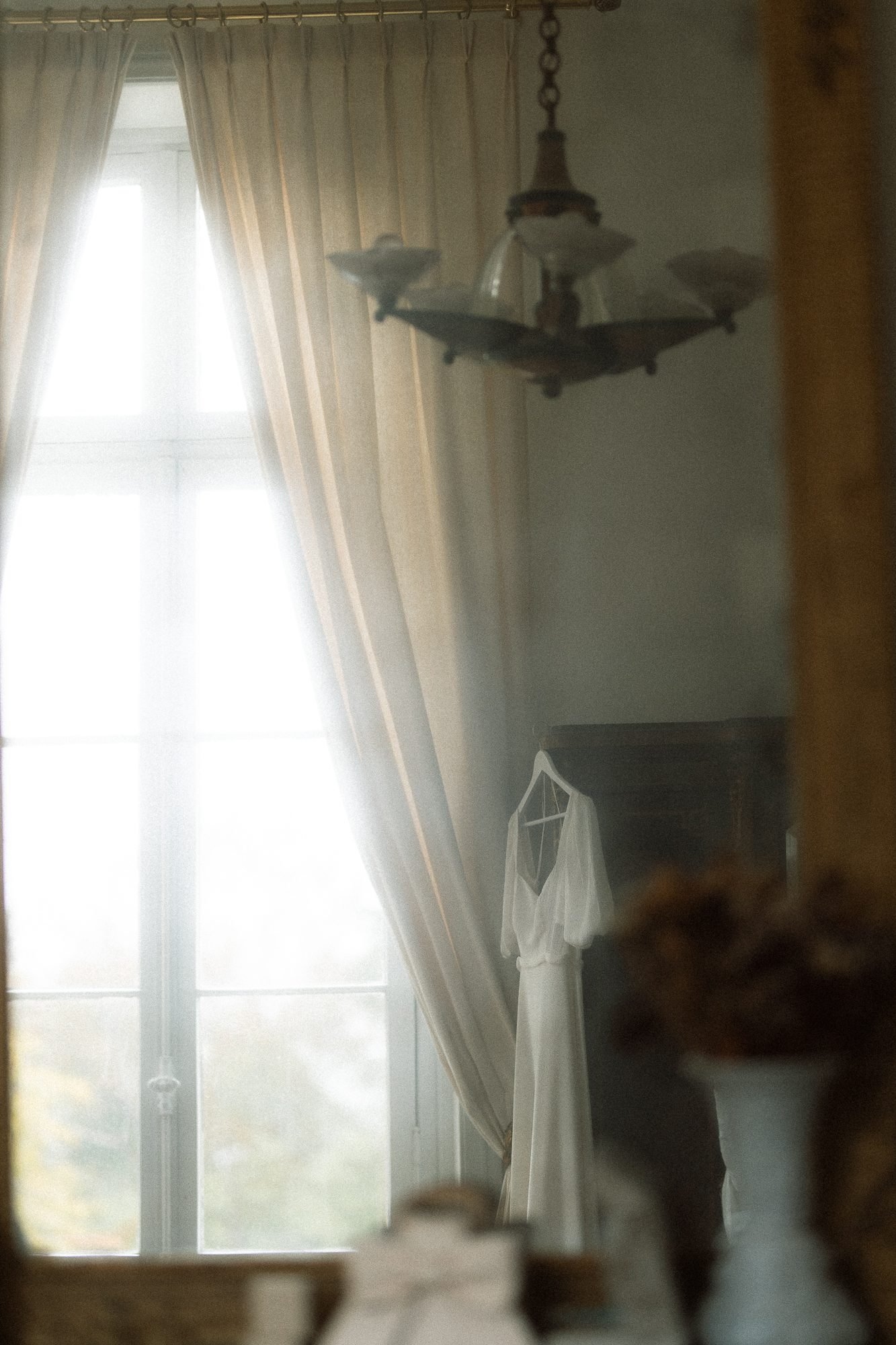 robe de la mariée au château du coing